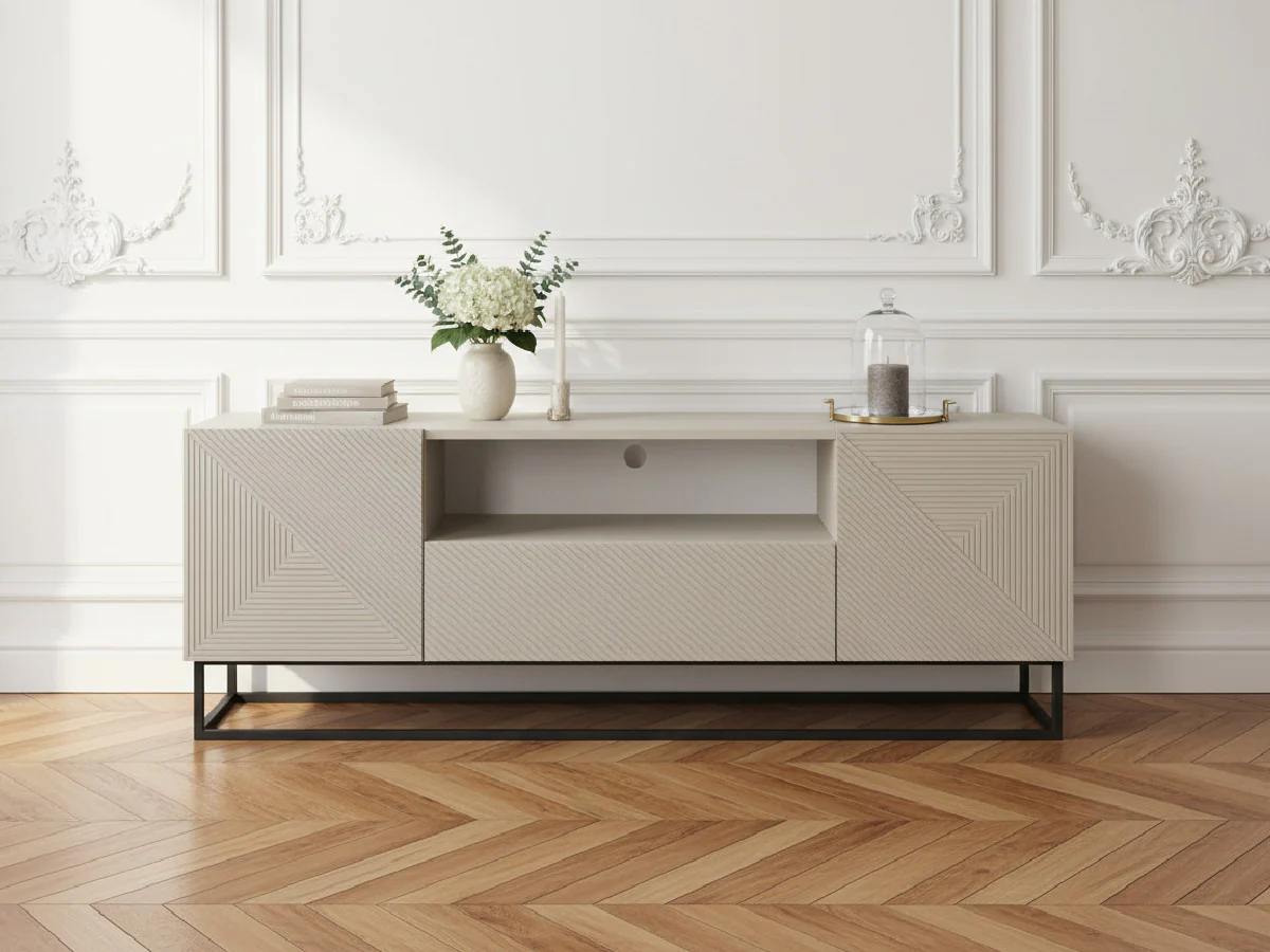 Meuble TV 167 cm ALICE pieds en métal - Image 10
