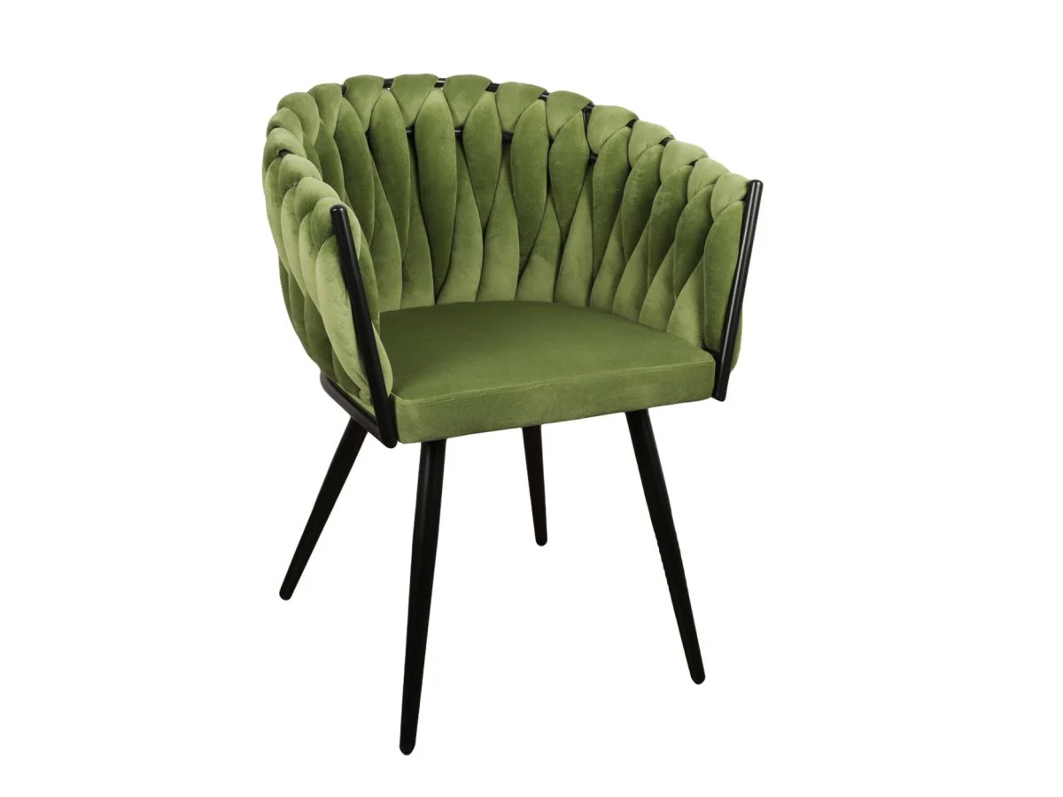 Lot de 2 fauteuils de table CHARLOTTE Tissu velours - Image 5