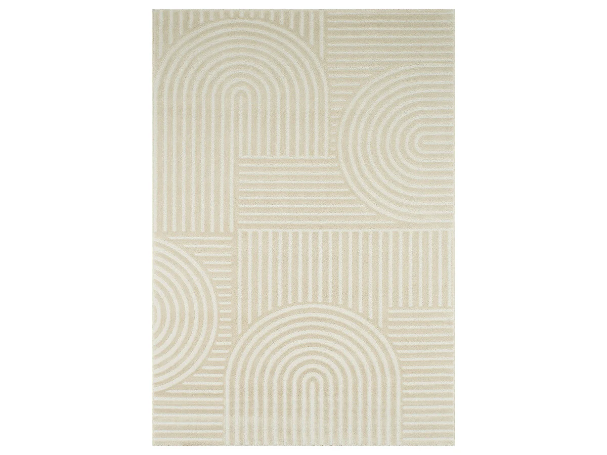 Tapis poils ras BEATRICE motif abstrait - Image 2