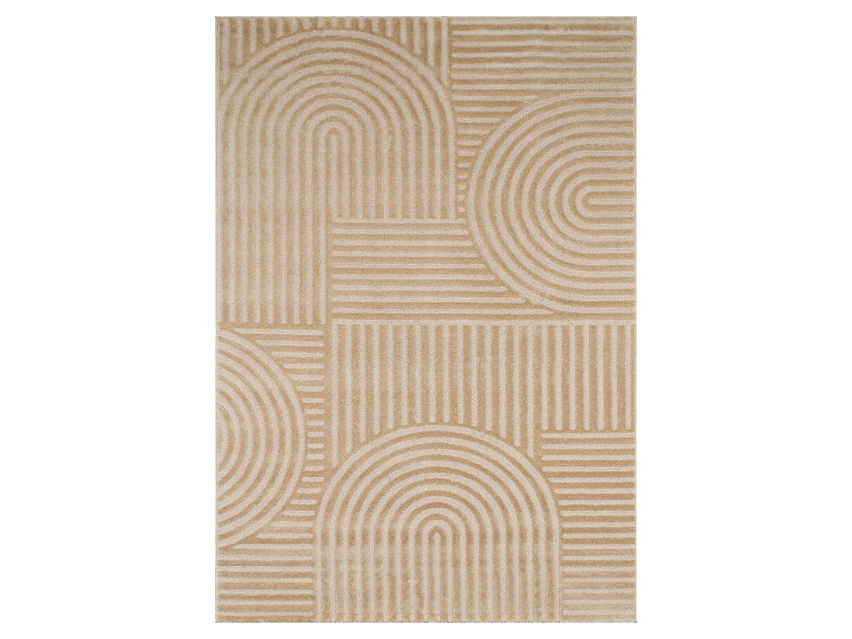 Tapis poils ras BEATRICE motif abstrait - Image 3
