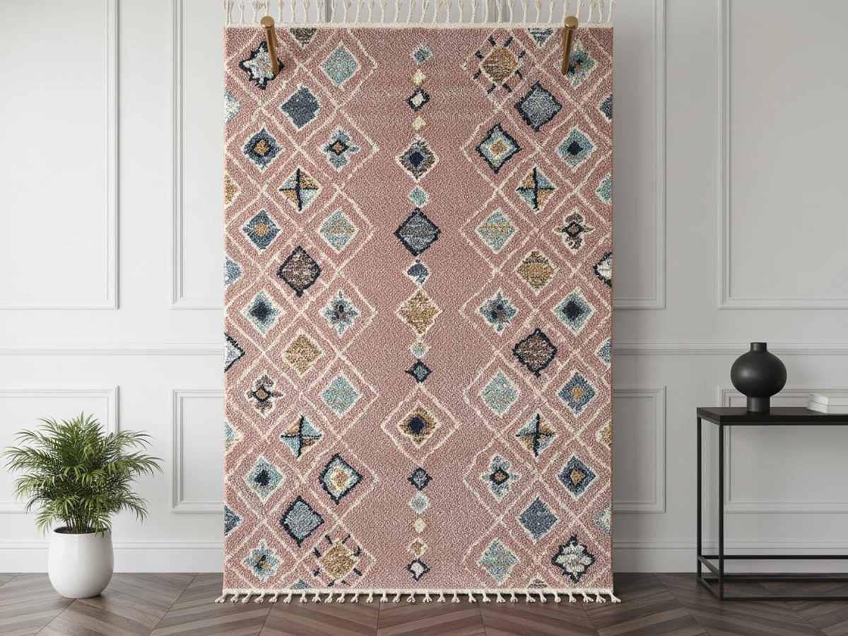 Tapis shaggy DELIA motif berbère - Image 5