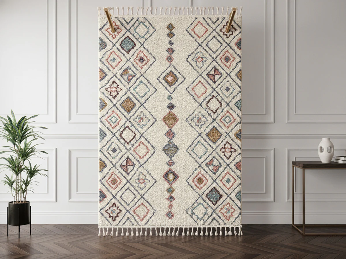 Tapis shaggy DELIA motif berbère - Image 6