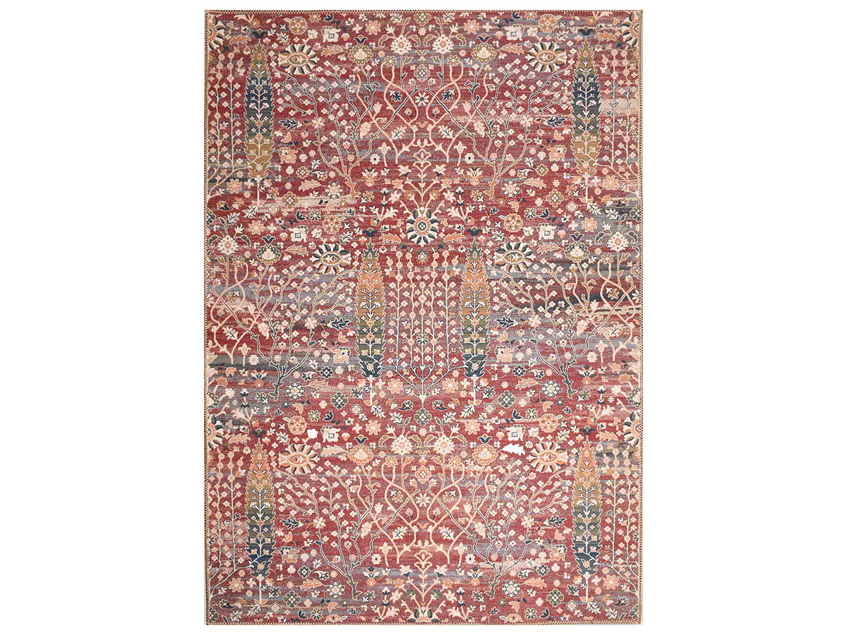 Tapis poils ras PAO motif vintage - Image 2