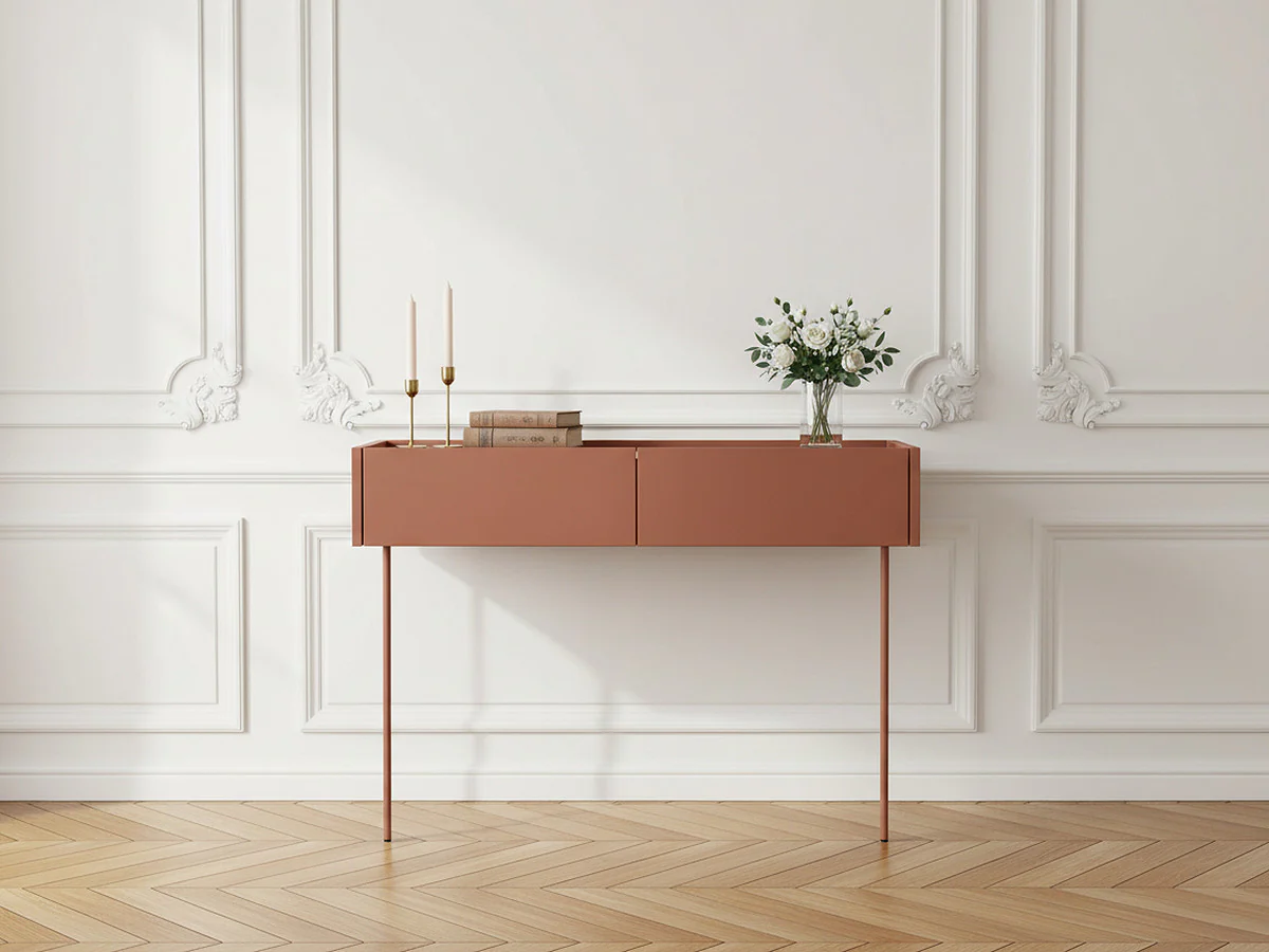 Console suspendue 2 tiroirs 100 cm ATLAS - Image 6
