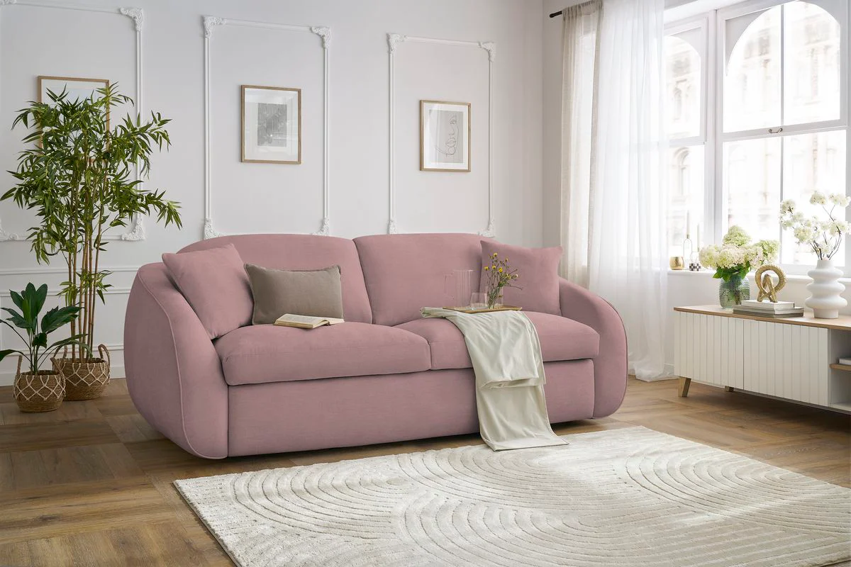 Canapé droit convertible CEZANNE ouverture express tissu lisse - Image 18