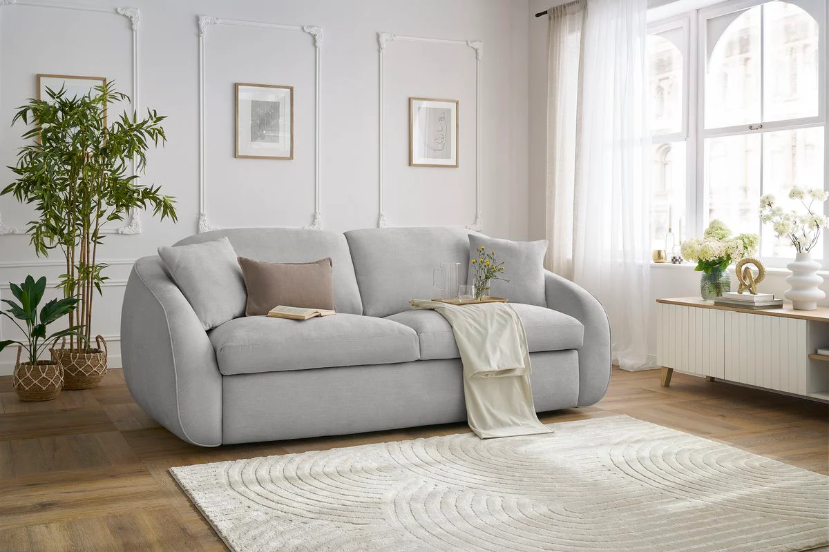 Canapé droit convertible CEZANNE ouverture express tissu lisse - Image 19