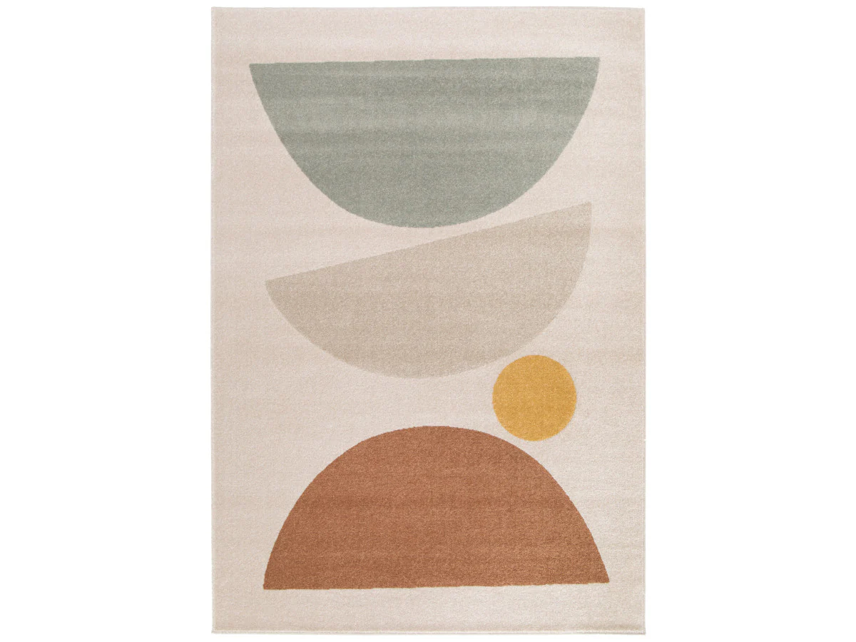 Tapis poils ras MARTINE motif abstrait - Image 4