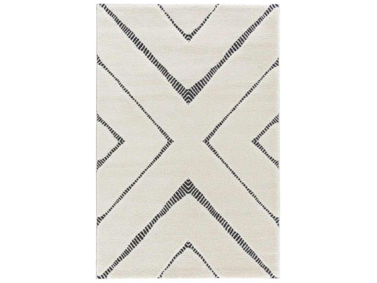 Tapis poils ras RACHIDA motif graphique - Image 4