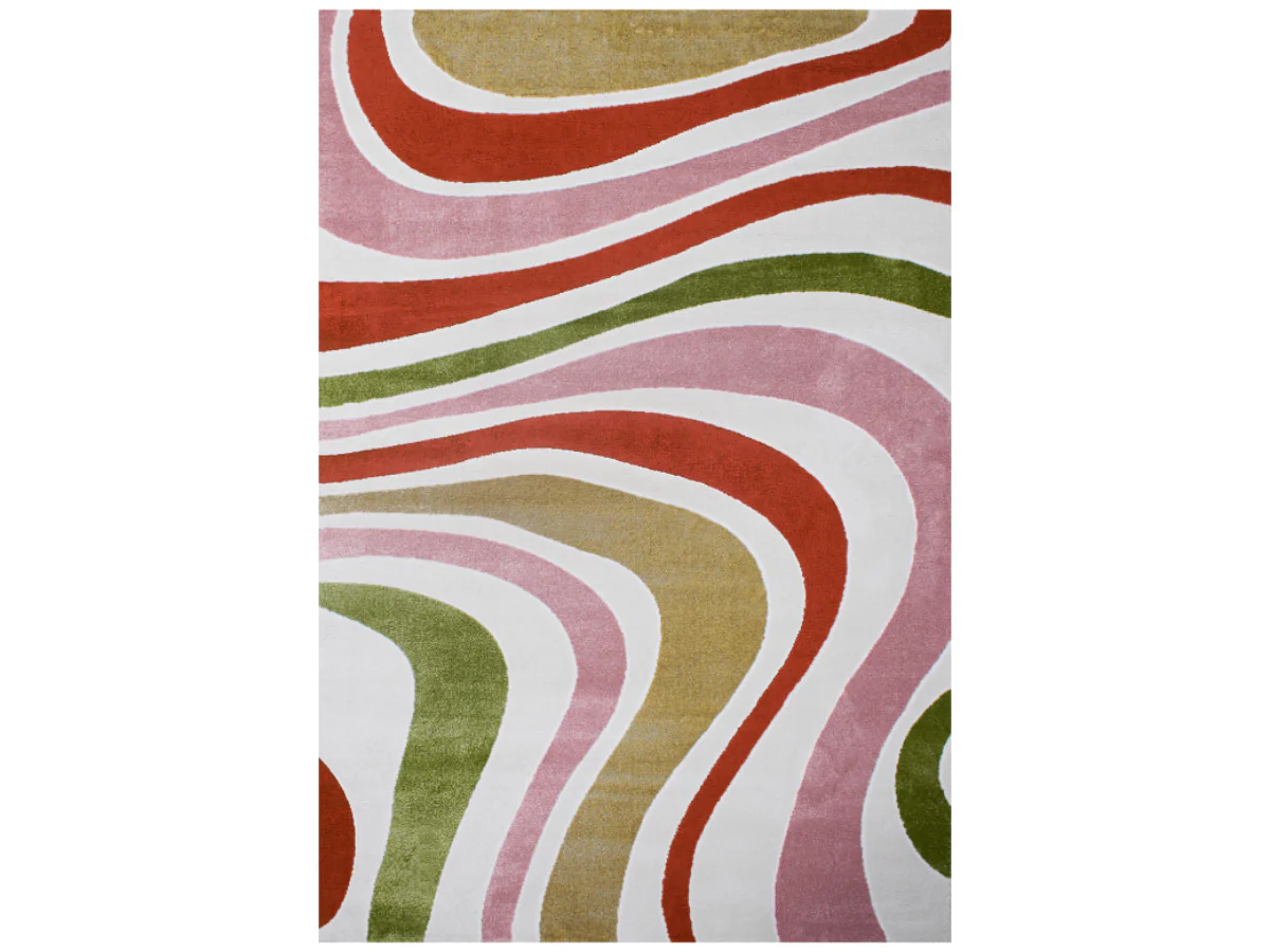 Tapis poils courts ARNITA motif abstrait - Image 2