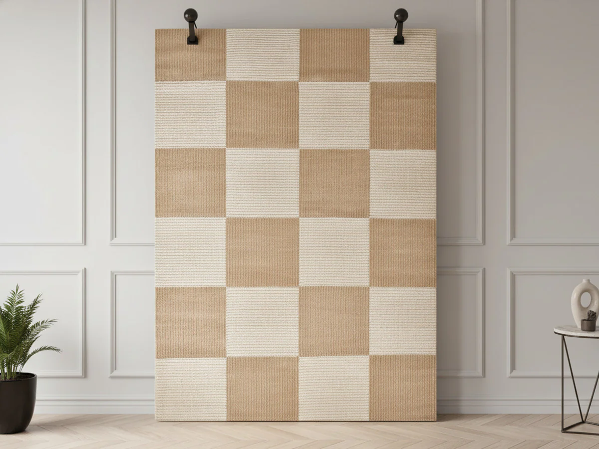 Tapis poils courts ANOUCK motif géometrique - Image 4