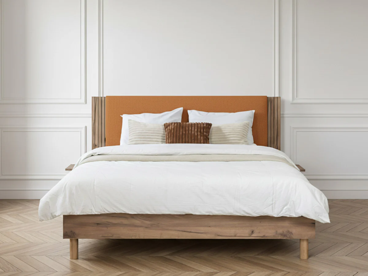 Lit LIOR lattes massives pieds en bois naturel - Image 4