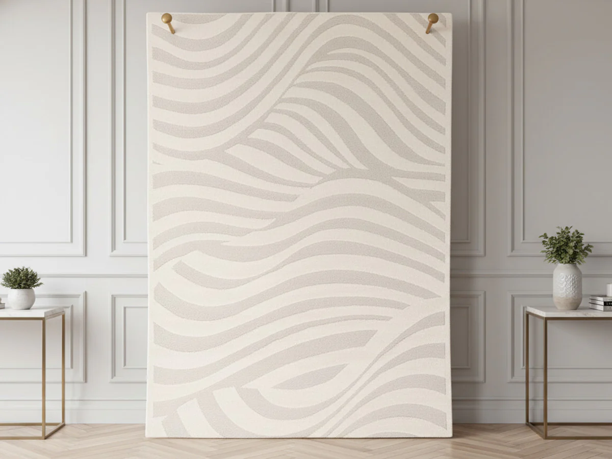 Tapis poils courts AVALON motif abstrait - Image 4