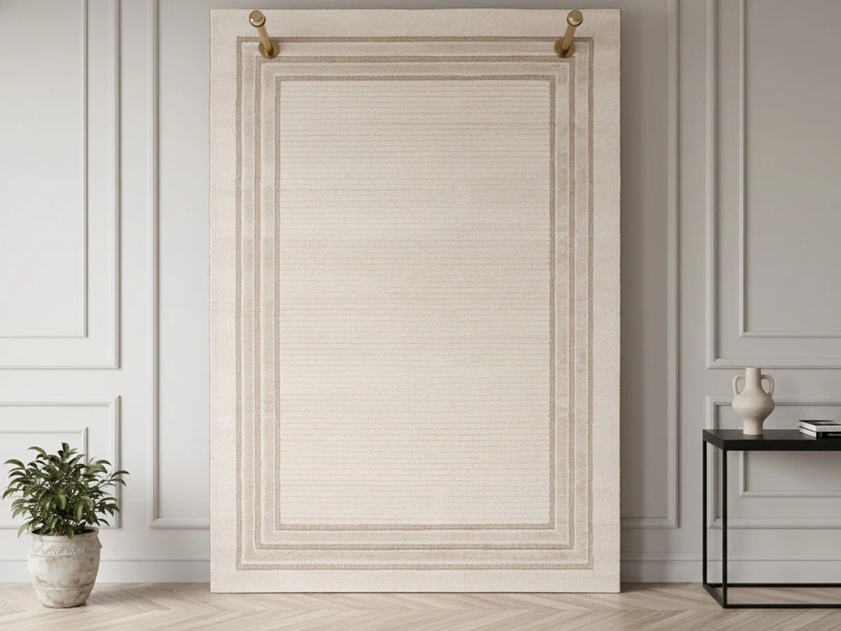 Tapis poils ras ALEXANDRIA motif abstrait - Image 2
