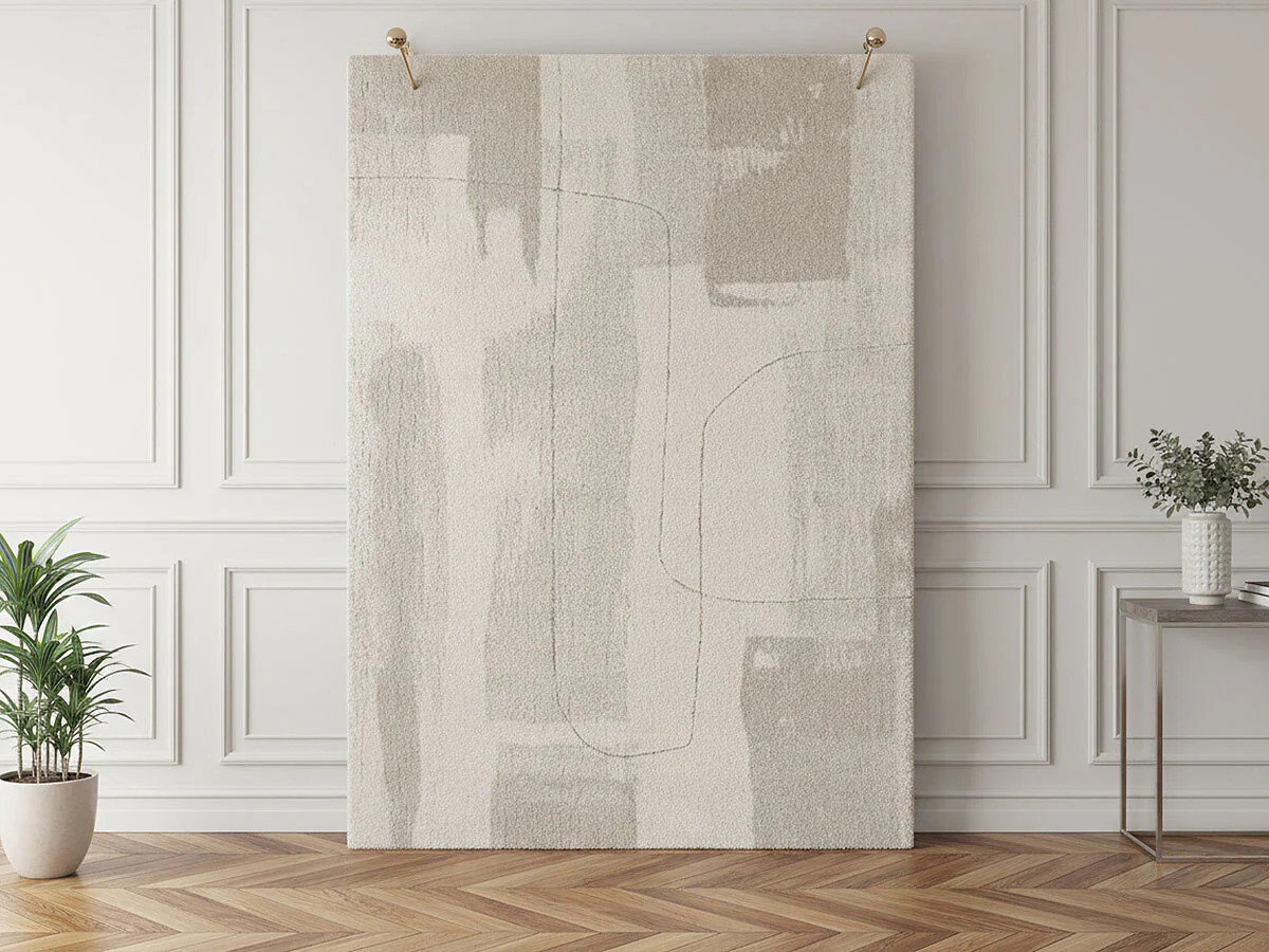 Tapis poil court EKKO motif abstrait - Image 2