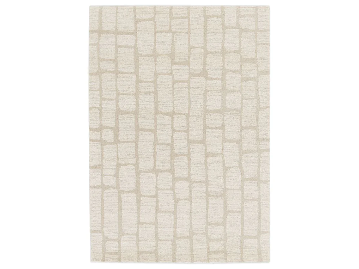 Tapis poils courts IKEDA motif abstrait - Image 2