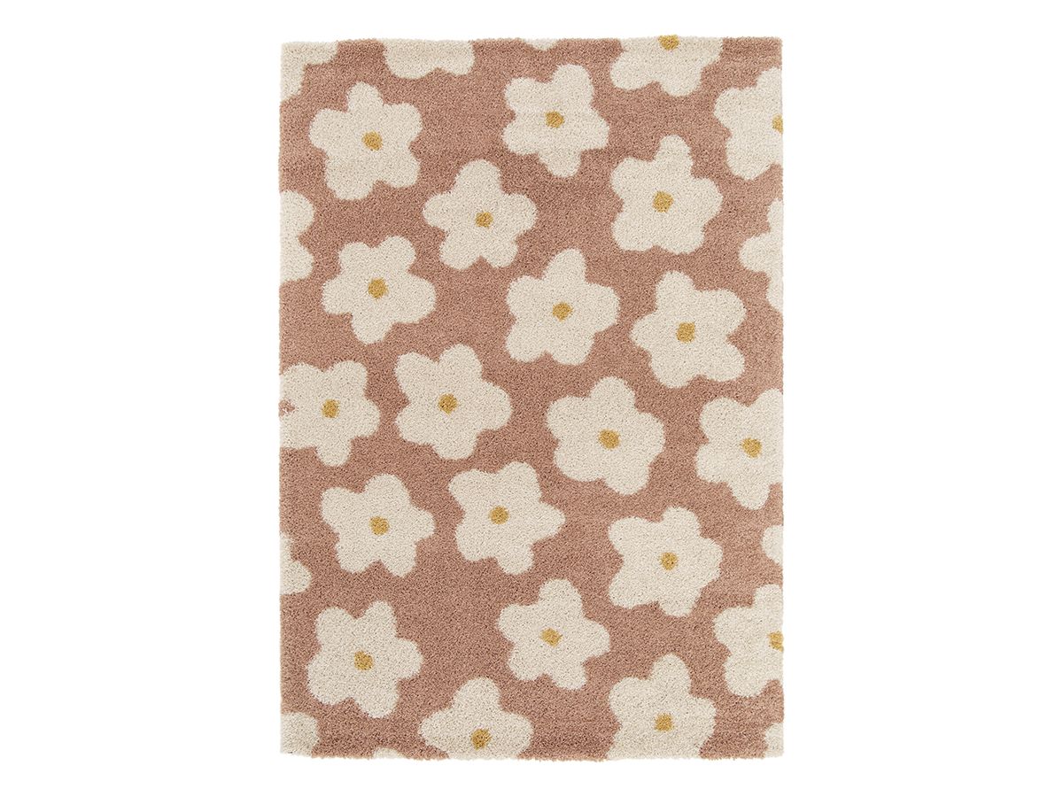 Tapis poils courts SUZY motif fleur - Image 3