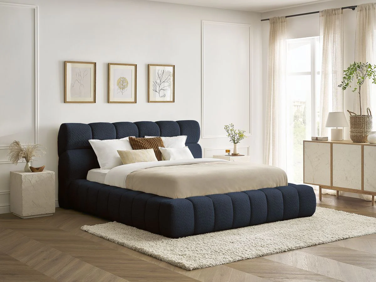 Lit coffre MONT-BLANC tissu bouclette - Image 16