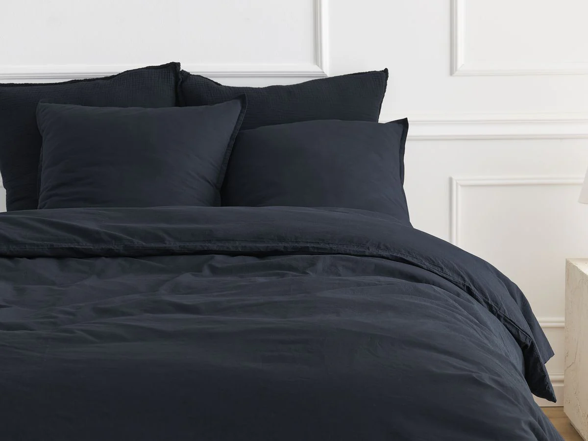Parure de lit adulte en Percale de coton HERA avec une housse de couette, taies d'oreiller - Image 7