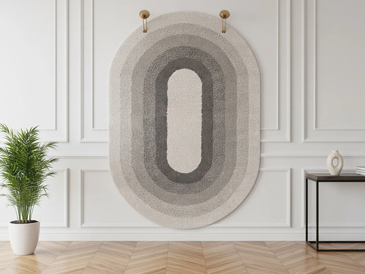 Tapis poils ras MYRINA motif abstrait - Image 2
