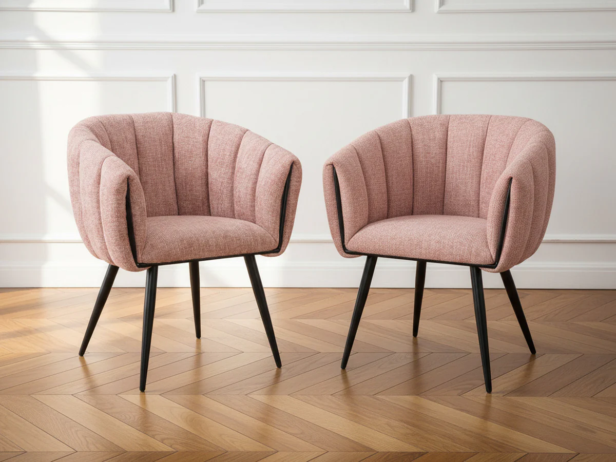 Lot de 2 chaises ADA tissu velours - Image 6