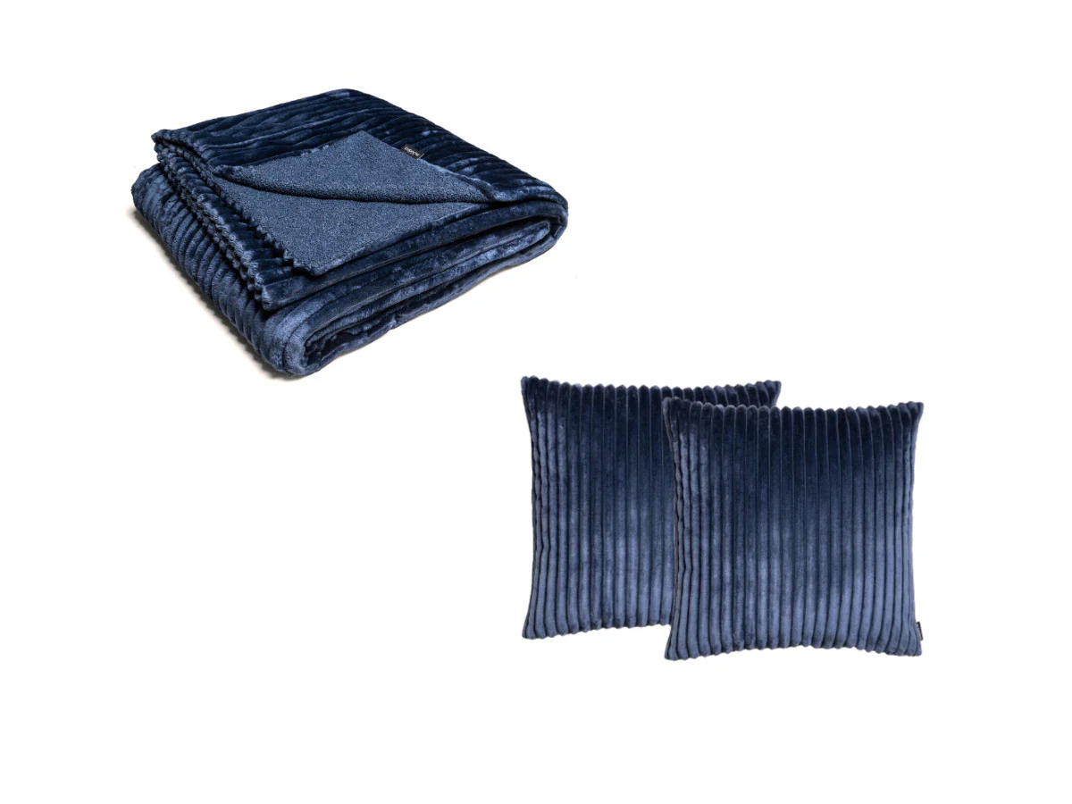 Ensemble OSLO avec plaid 140 x 180 cm + 2 coussins - Image 20