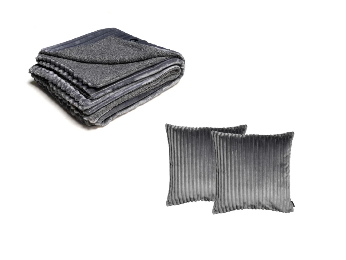 Ensemble OSLO avec plaid 140 x 180 cm + 2 coussins - Image 21