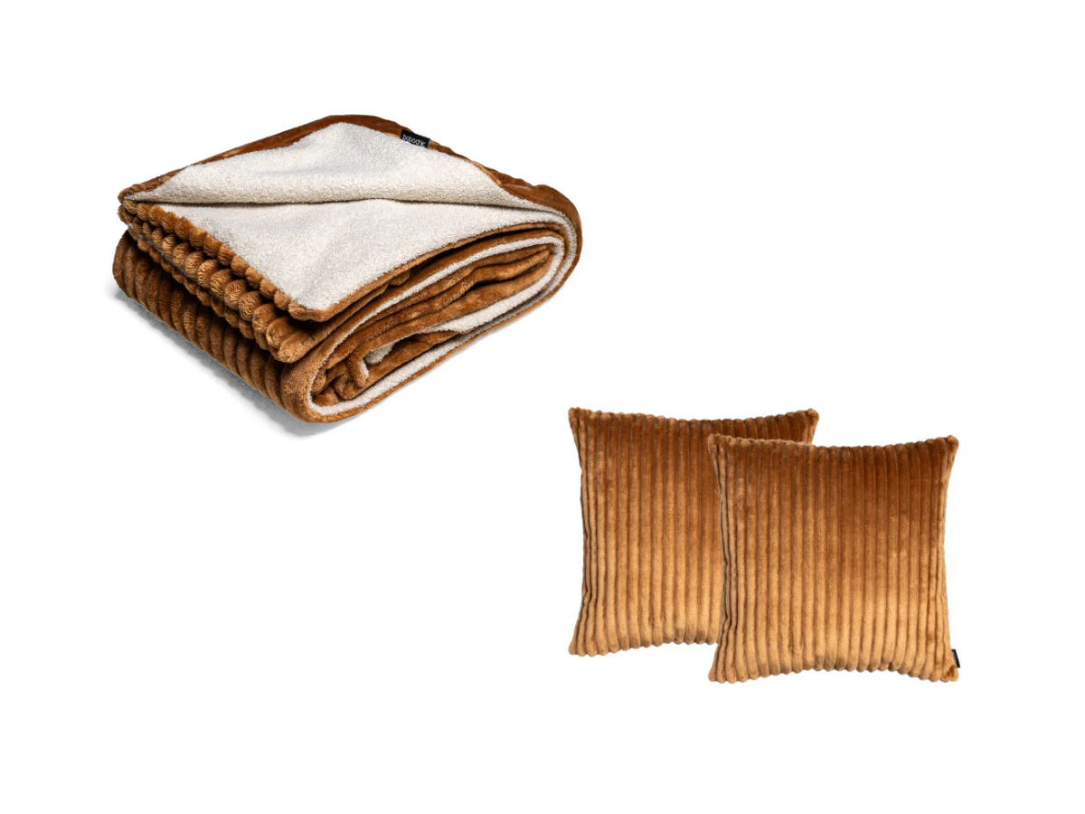 Ensemble OSLO avec plaid 140 x 180 cm + 2 coussins - Image 22