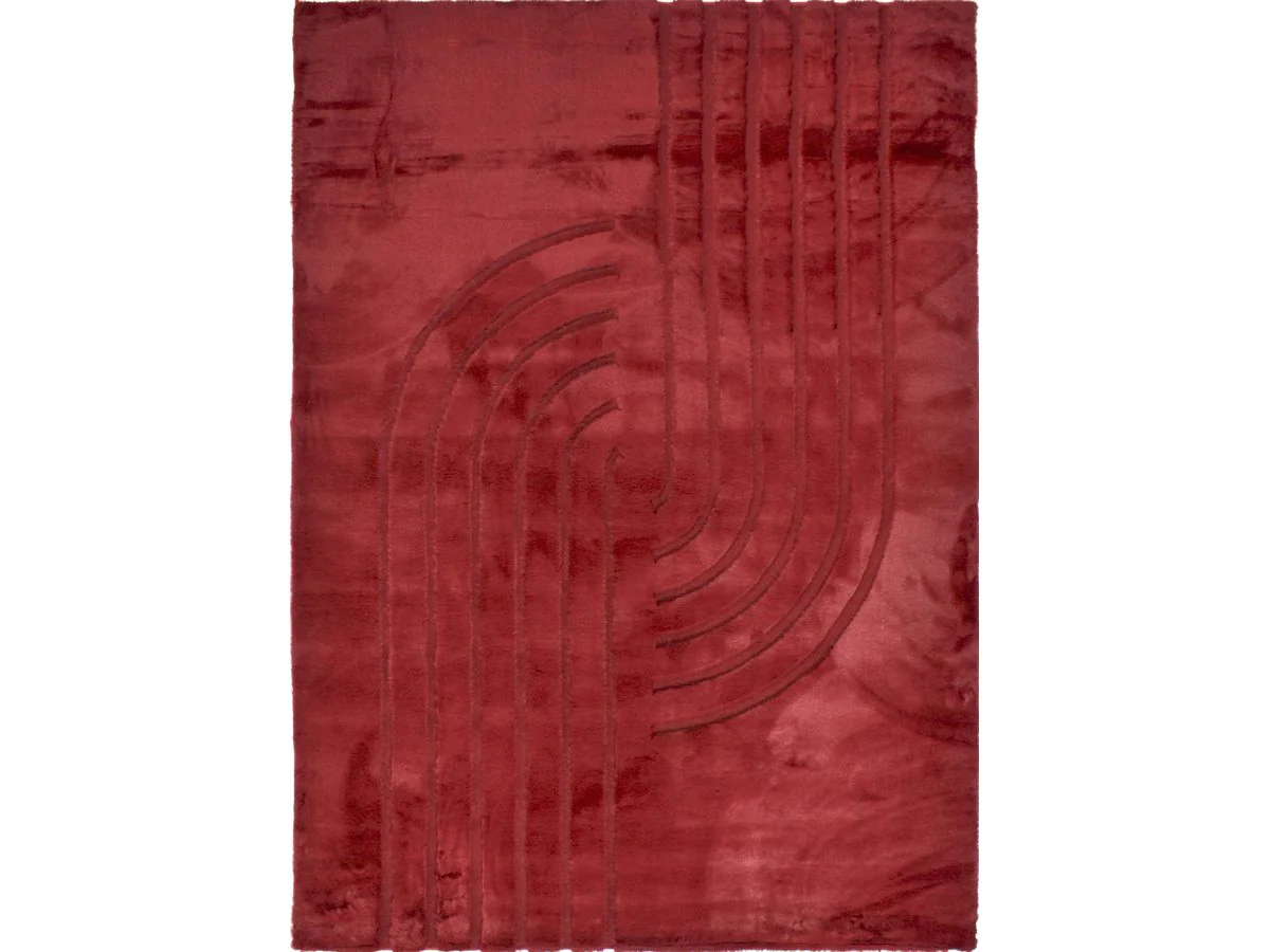 Tapis poils longs lavable ANITA motif abstrait - Image 6