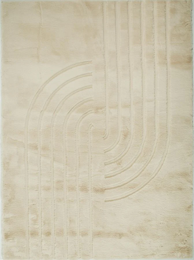 Tapis poils longs lavable ANITA motif abstrait - Image 7