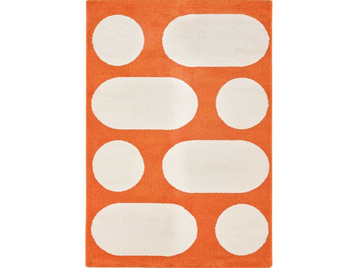 Tapis poils longs DANNY motif retro - Image 2