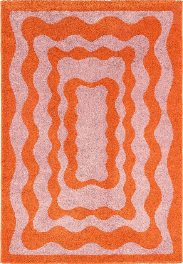 Tapis poils longs LAURIE motif abstrait - Image 5