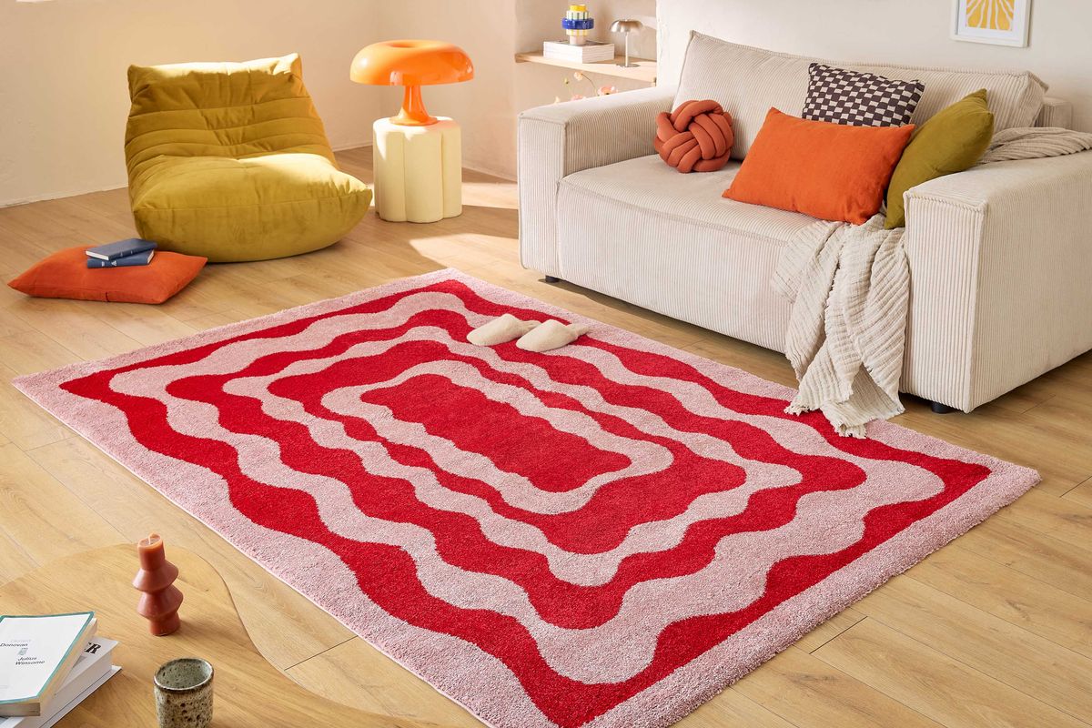Tapis poils longs LAURIE motif abstrait - Image 6