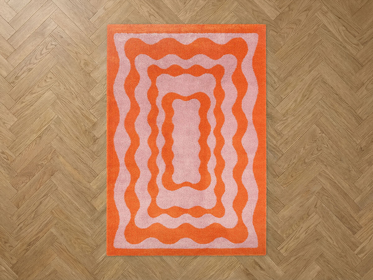 Tapis poils longs LAURIE motif abstrait - Image 9