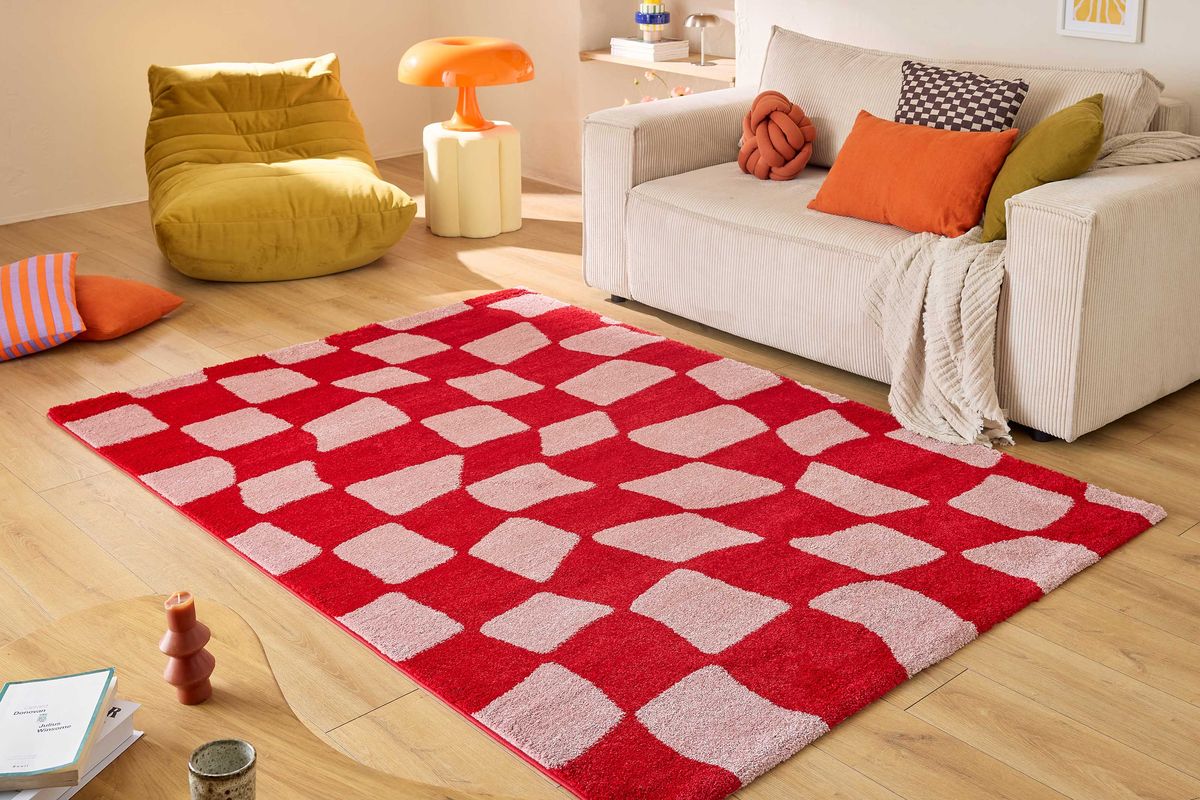 Tapis poils longs BETTY motif retro - Image 10