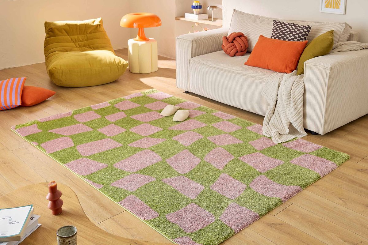 Tapis poils longs BETTY motif retro - Image 11