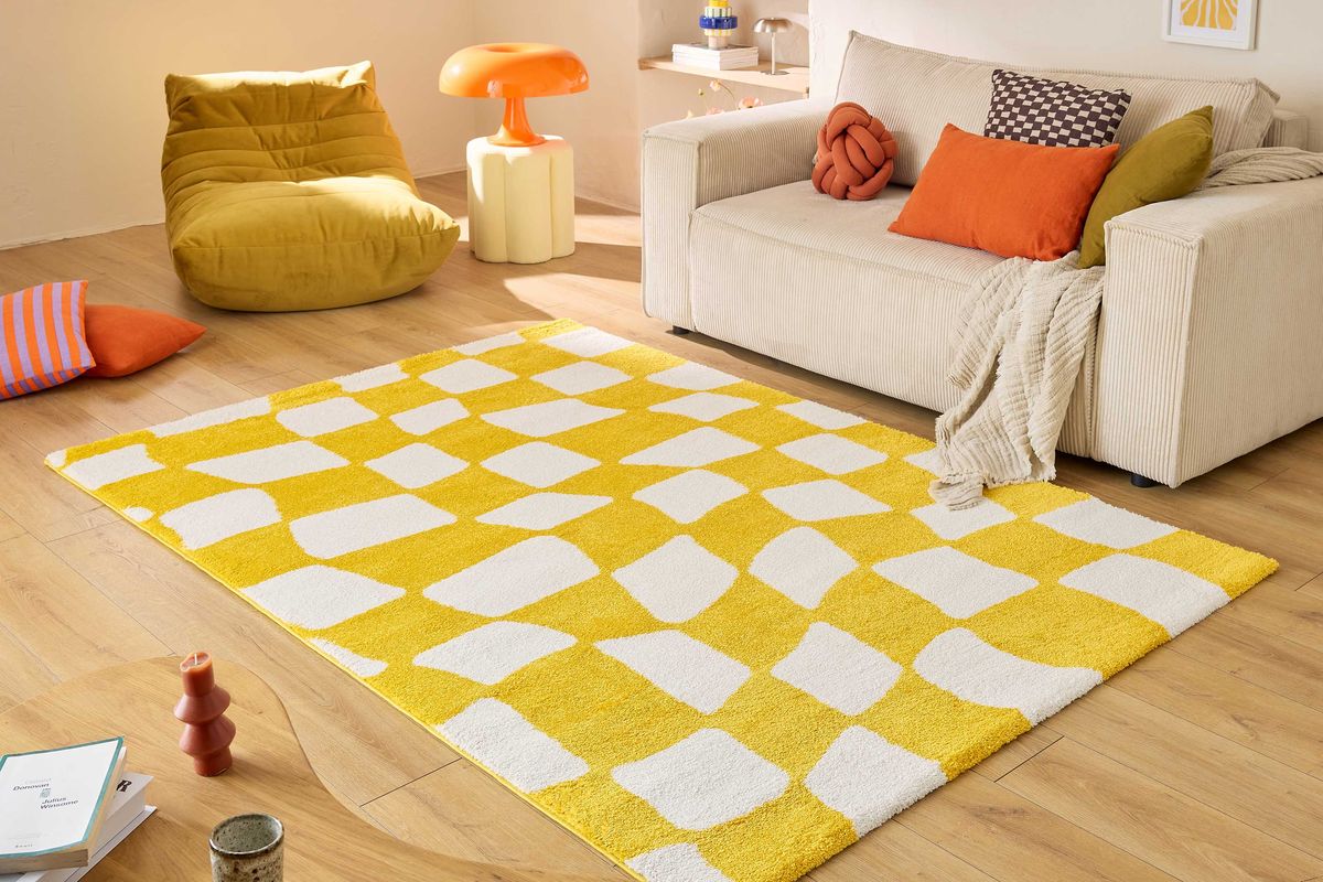 Tapis poils longs BETTY motif retro - Image 12