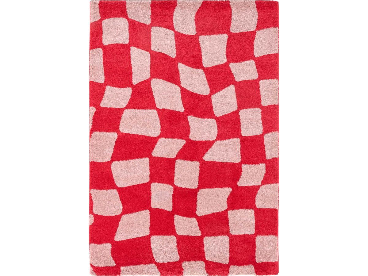 Tapis poils longs BETTY motif retro - Image 2