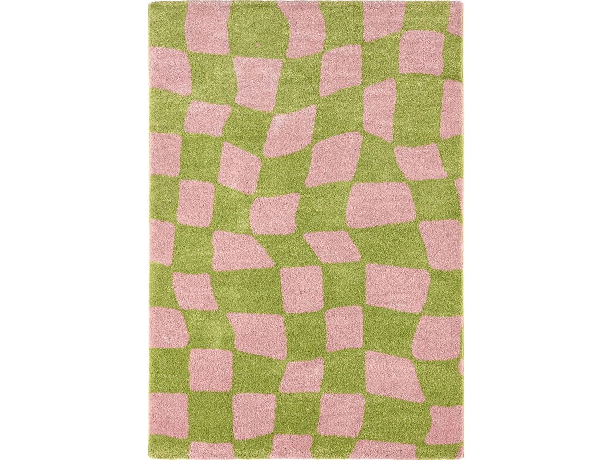 Tapis poils longs BETTY motif retro - Image 3