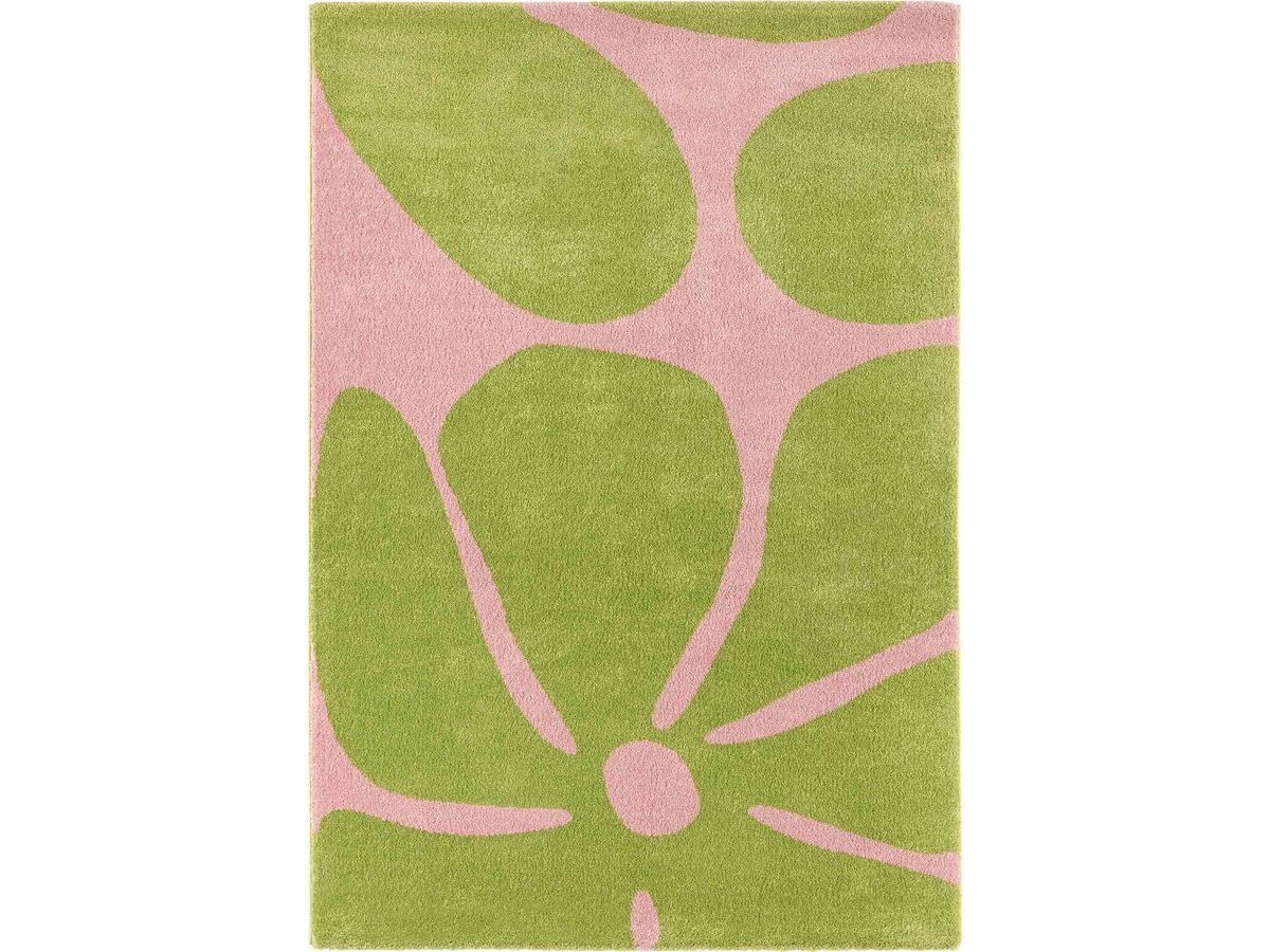Tapis poils longs LYDIA motif floral - Image 2