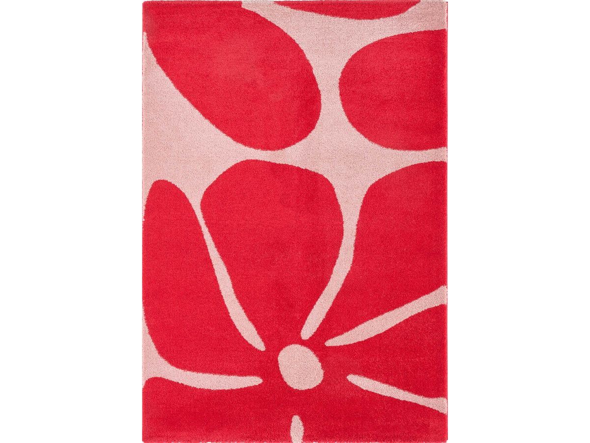 Tapis poils longs LYDIA motif floral - Image 3