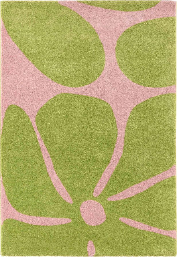 Tapis poils longs LYDIA motif floral - Image 5