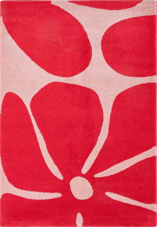 Tapis poils longs LYDIA motif floral - Image 6