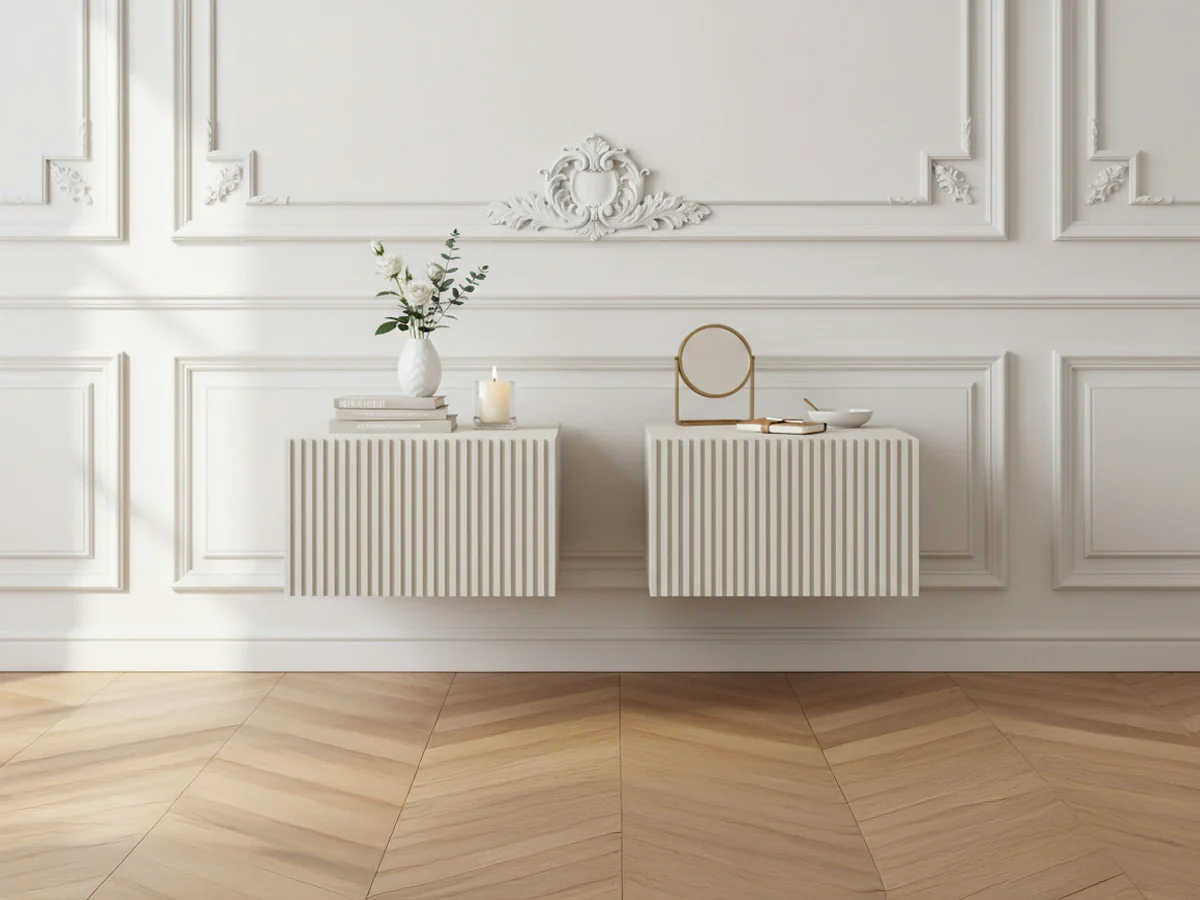 Lot de 2 chevets tiroir KASHA suspendu