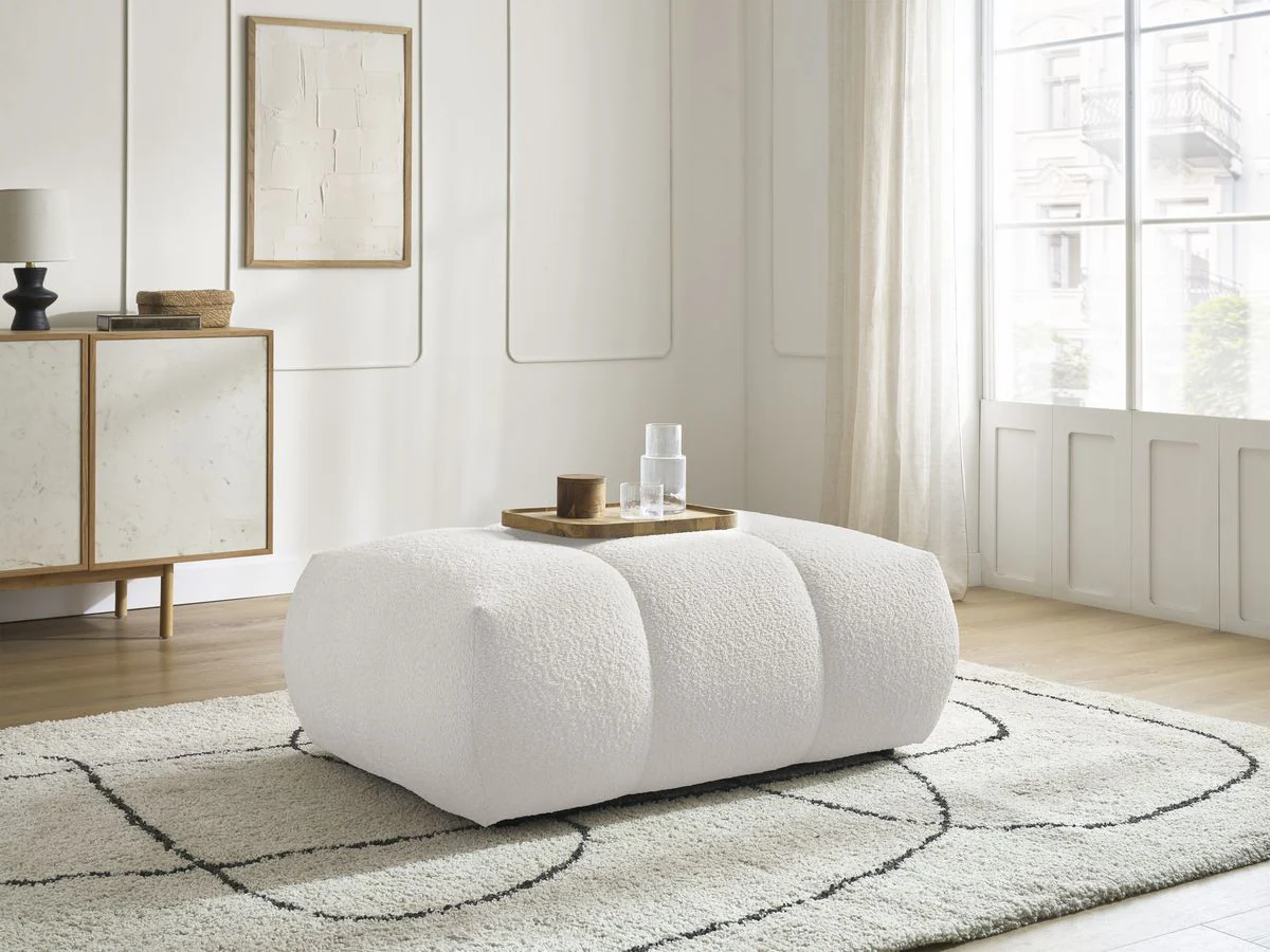 Pouf FUJI tissu bouclette - Image 10