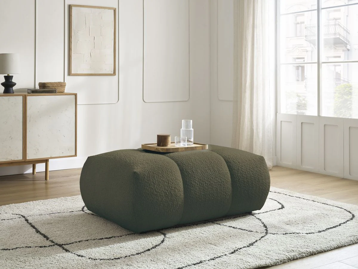 Pouf FUJI tissu bouclette - Image 4