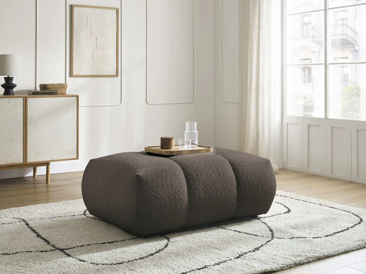 Pouf FUJI tissu bouclette - Image 5