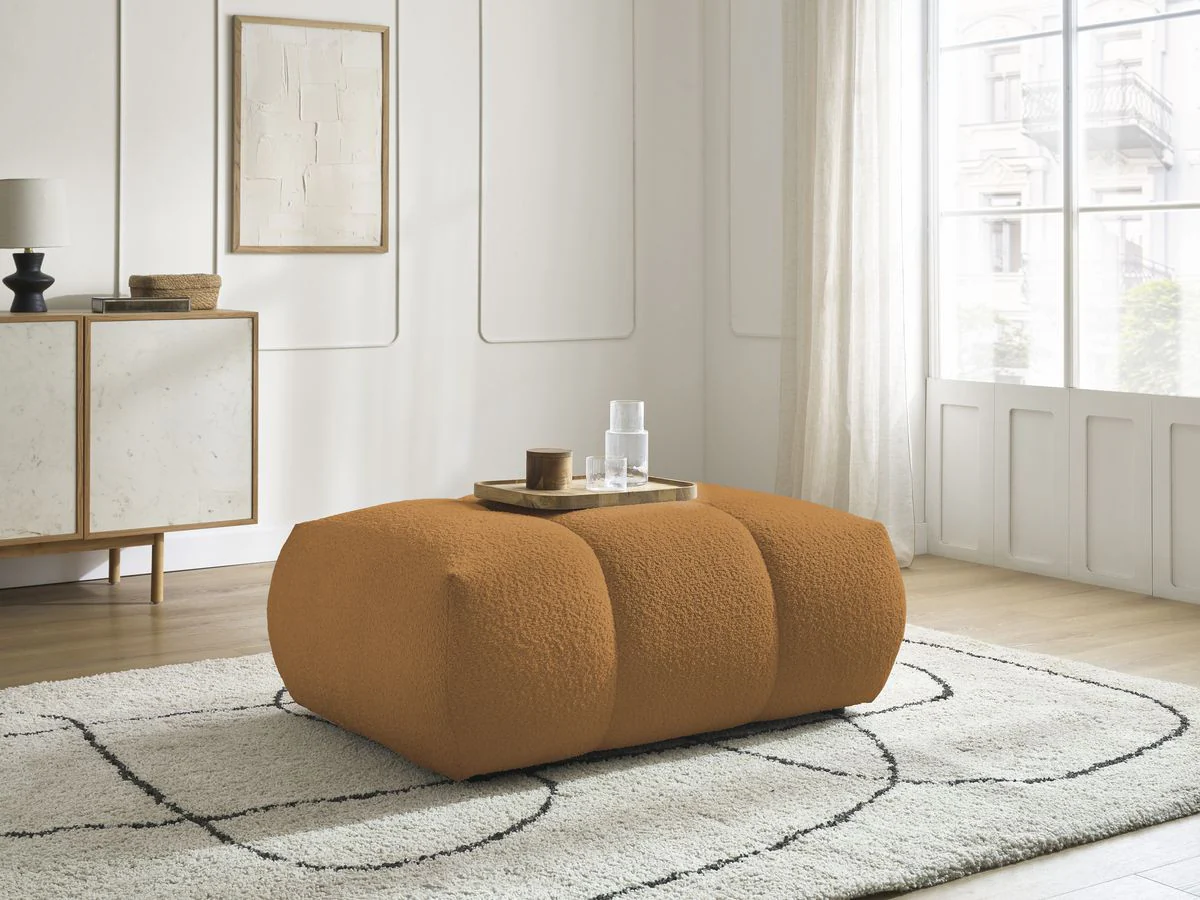 Pouf FUJI tissu bouclette - Image 6