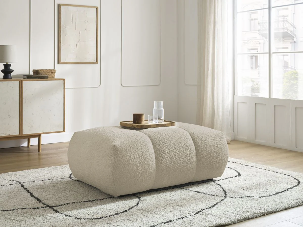 Pouf FUJI tissu bouclette - Image 9