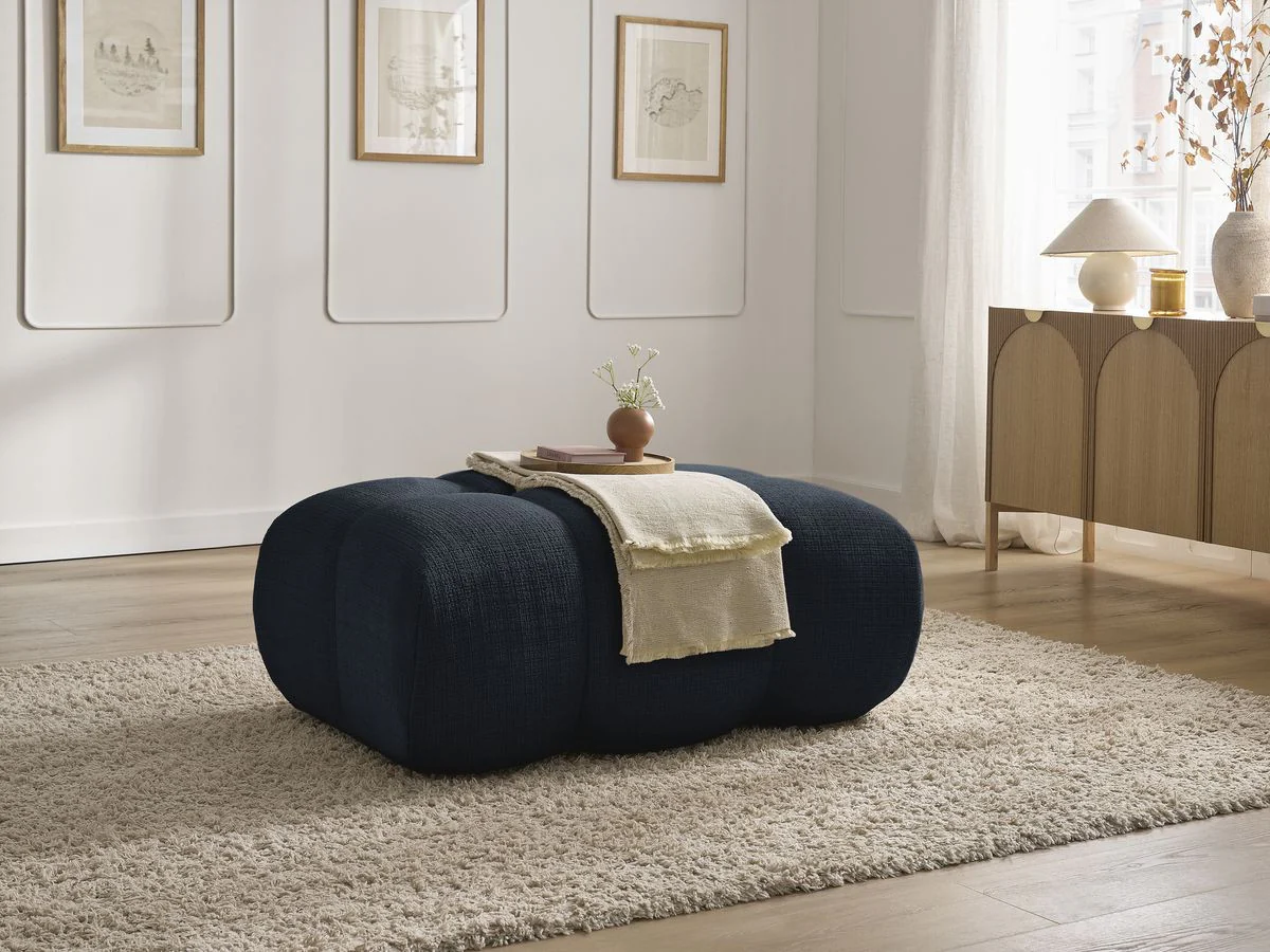 Pouf IVANE tissu texturé - Image 7