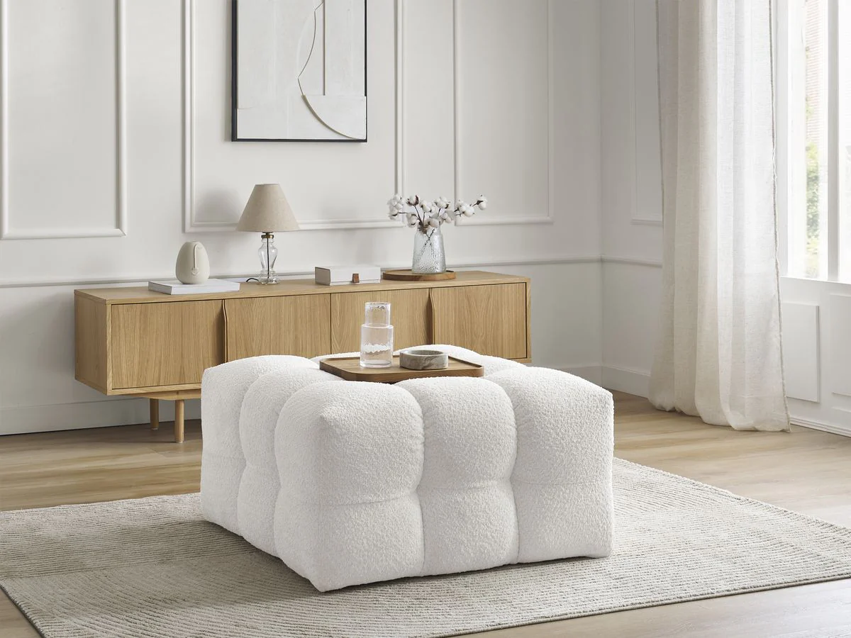 Pouf CLOUD tissu bouclette - Image 11